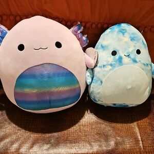 Squishmallows Monica in Soft Lavender with Rainbow Stripes